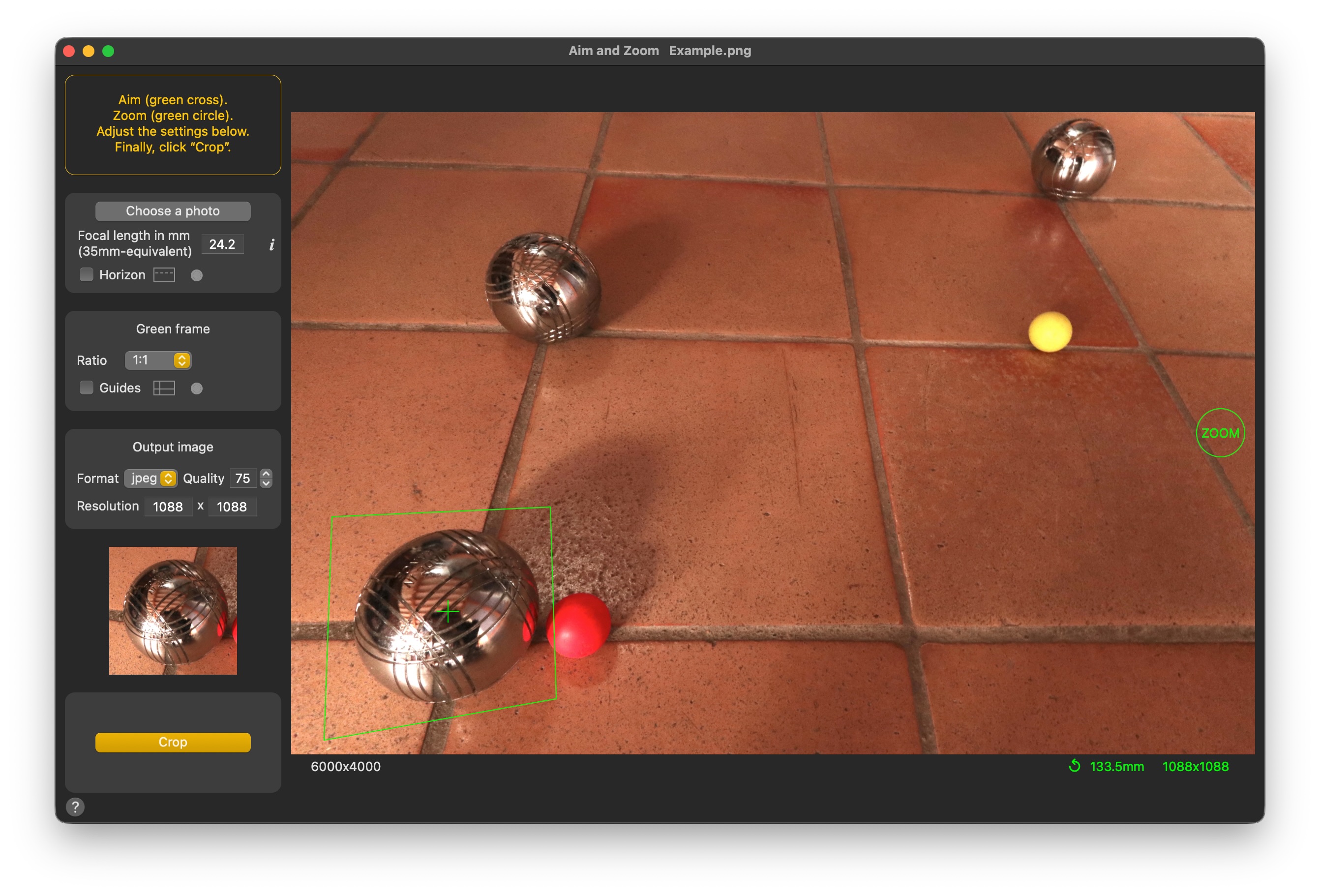 Screenshot InterfaceEN